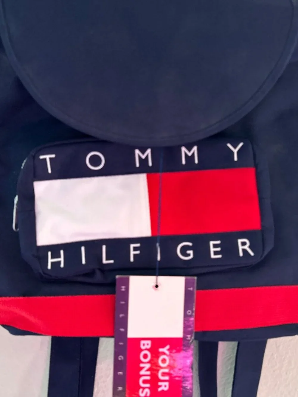 NWT TOMMY HILFIGER ~ VINTAGE Y2K BACKPACK ~ FLAG
